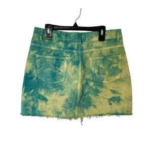 Nasty Gal TyeDye Denim Skirt Size 8